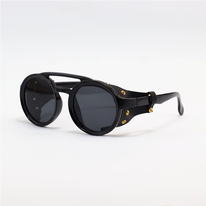 Carrera – 1844 – Black – Leather – Steam Punk – Sunglasses