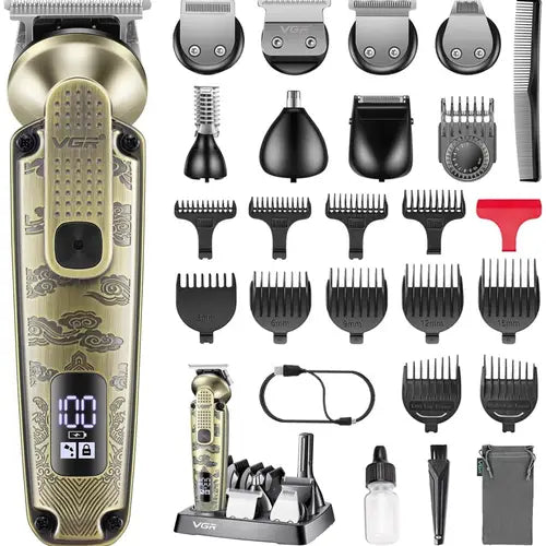 VGR V-095 7in1 Beard Trimmer for Men Waterproof Cordless Hair Clippers