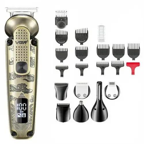 VGR V-095 7in1 Beard Trimmer for Men Waterproof Cordless Hair Clippers